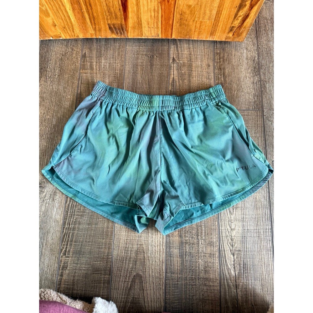 P’Tula Court Shorts Sz. Medium Green Multi